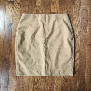 BANANA REPUBLIC PETITE BROWN PENCIL SKIRT